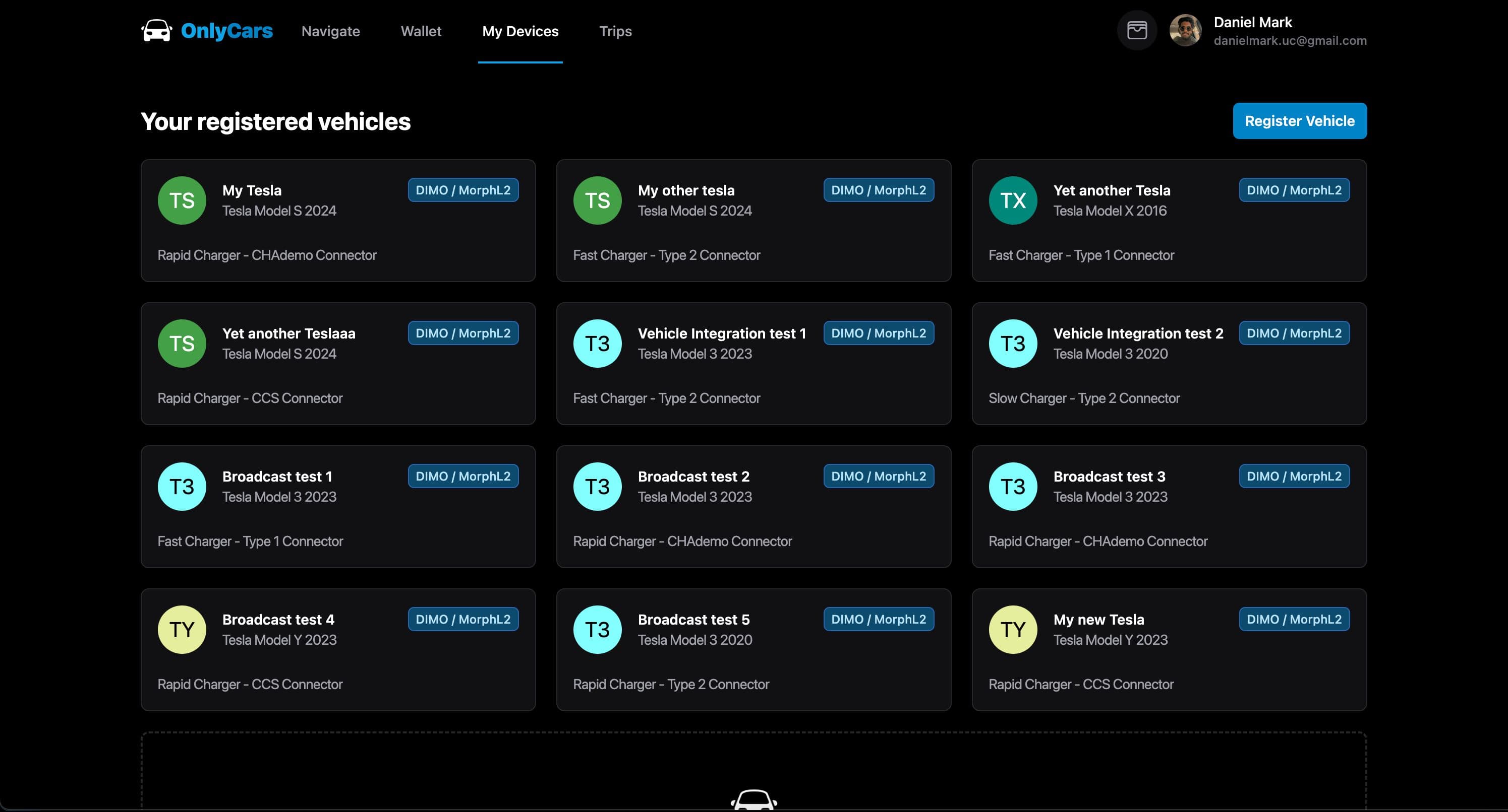 Vehicle Dashboard