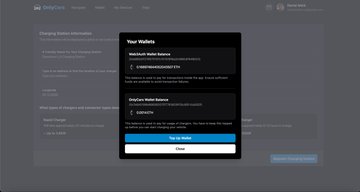 Wallet Management Interface